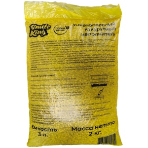 Смайл Кинг Наполнитель кукурузный 2 кг Смайл Кинг Наполнитель кукурузный 2 кг