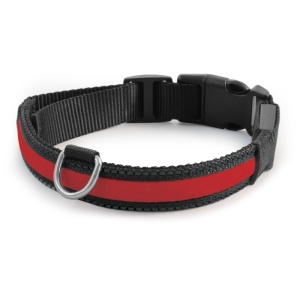 Ошейник светодиодный NIGHT CITY красный XL, 25*510-610мм, Triol Ошейник светодиодный NIGHT CITY красный XL, 25*510-610мм, Triol