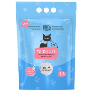 Си Си Кэт Наполнитель силикагелевый 3,8л Си Си Кэт Наполнитель силикагелевый 3,8л