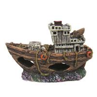 Декорация пластик. PRIME "Затонувший буксир мини" 85*35*55 мм Декорация пластик. PRIME "Затонувший буксир мини" 85*35*55 мм