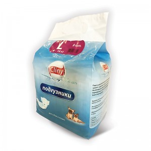 Подгузники для собак/кошек L 8-16кг Cliny,8шт Подгузники для собак/кошек L 8-16кг Cliny,8шт