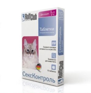 СексКонтроль, 10 таб. д/кошек Рольф Клуб (по рецепту) СексКонтроль, 10 таб. д/кошек Рольф Клуб (по рецепту)