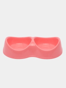 Миска Бисквит пластик двойная ,2*0,2 л Кораловая Triol Миска Бисквит пластик двойная ,2*0,2 л Кораловая Triol