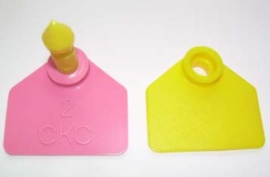 Бирка д/МРС двойная под щипцы СКС Бирка д/МРС двойная под щипцы СКС