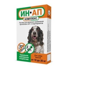 ИН-АП комлекс д/собак с массой тела от 10 до 20 кг ,2 мл ИН-АП комлекс д/собак с массой тела от 10 до 20 кг ,2 мл