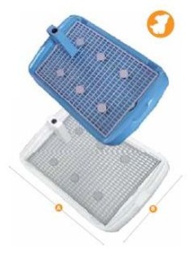 Туалет Triol д/собак со столбиком Лужайка р-S 600*400*40 мм Туалет Triol д/собак со столбиком Лужайка р-S 600*400*40 мм