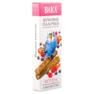 Палочки " Вака" зерновые д/попугаев Ягоды 2 шт Палочки " Вака" зерновые д/попугаев Ягоды 2 шт