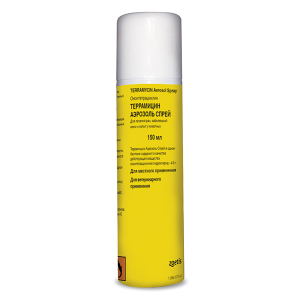 Террамицин-спрей, 150мл (по рецепту) Террамицин-спрей, 150мл (по рецепту)