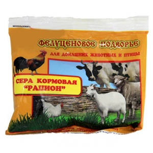 Сера кормовая Рацион, 150г Сера кормовая Рацион, 150г