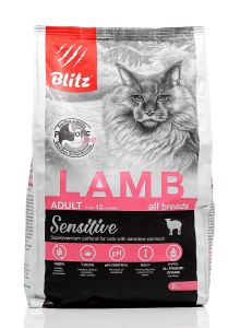 Блитц сенситив сух.корм д/взрослых кошек с ягненком.,10кг (680238) Блитц сенситив сух.корм д/взрослых кошек с ягненком.,10кг (680238)