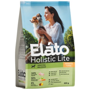 Элато холистик Лайт сух.корм.д/собак мелких пород Курица/индейка 0,5 кг Элато холистик Лайт сух.корм.д/собак мелких пород Курица/индейка 0,5 кг