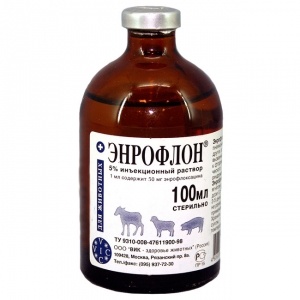 Энрофлон ин. 5%, 100 м (по рецепту) Энрофлон ин. 5%, 100 м (по рецепту)