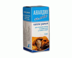 Ушные капли Анандин Плюс, 5мл Ушные капли Анандин Плюс, 5мл