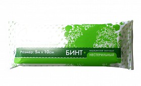Бинт нестер. 5 м х 10 см Бинт нестер. 5 м х 10 см