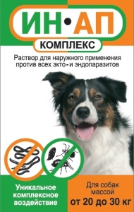 ИН-АП комлекс д/собак с массой тела от 20 до 30 кг ,3 мл ИН-АП комлекс д/собак с массой тела от 20 до 30 кг ,3 мл