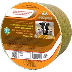 Фелуцен-брикет для крс УГЛЕВОДНЫЙ, 3 кг Фелуцен-брикет для крс УГЛЕВОДНЫЙ, 3 кг