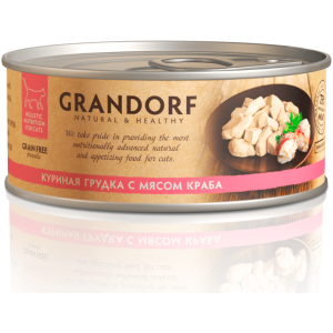 Грандорф конс.Куриная грудка с мясом краба 70 гр. Грандорф конс.Куриная грудка с мясом краба 70 гр.