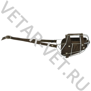 Намордник металл.+ кожа №1 спаниель, сеттер Зооник Намордник металл.+ кожа №1 спаниель, сеттер Зооник