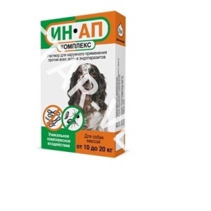ИН-АП комлекс д/собак с массой тела от 10 до 20 кг ,2 мл ИН-АП комлекс д/собак с массой тела от 10 до 20 кг ,2 мл