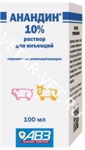 Анандин 10%, 100мл инъекционный Анандин 10%, 100мл инъекционный
