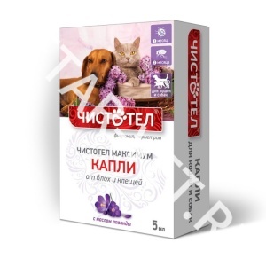 Капли от блох Чистотел-Максимум для кошек и собак, 5 мл Капли от блох Чистотел-Максимум для кошек и собак, 5 мл