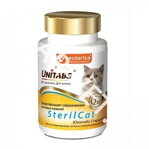Юнитабс SterilCat с Q10 для кошек Юнитабс SterilCat с Q10 для кошек