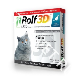 Ошейник Рольф Клуб 3D д/кошек Ошейник Рольф Клуб 3D д/кошек