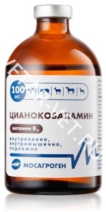 Витамин В12 (цианкобаламин), 100 мл Витамин В12 (цианкобаламин), 100 мл