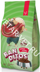 Бандитос сух.корм с курицей д/взрослых соб. всех пород,2 кг 682904 Бандитос сух.корм с курицей д/взрослых соб. всех пород,2 кг 682904