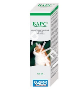 Спрей БАРС от блох для кошек 100 мл Спрей БАРС от блох для кошек 100 мл