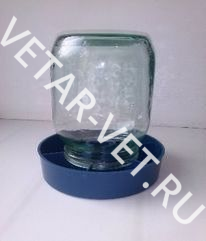 Кормушка/поилка д/домашней птицы под бутылку/банку Кормушка/поилка д/домашней птицы под бутылку/банку