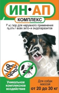 ИН-АП комлекс д/собак с массой тела от 20 до 30 кг ,3 мл ИН-АП комлекс д/собак с массой тела от 20 до 30 кг ,3 мл