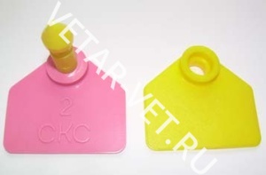 Бирка д/МРС двойная под щипцы СКС Бирка д/МРС двойная под щипцы СКС