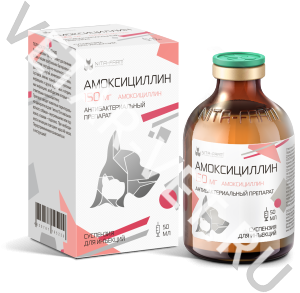 Амоксициллин 150, 50 мл pet (по рецепту) Амоксициллин 150, 50 мл pet (по рецепту)