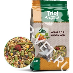 Триол Original д/кроликов,450 г (пакет) Триол Original д/кроликов,450 г (пакет)