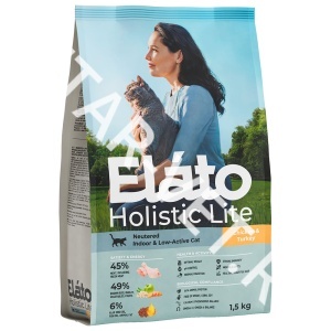 Элато холистик Лайт сух.корм.д/стерил. кошек Курица/индейка 1,5 кг Элато холистик Лайт сух.корм.д/стерил. кошек Курица/индейка 1,5 кг