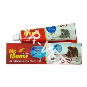 Клей от грызунов Мистер Маус, 135 гр Клей от грызунов Мистер Маус, 135 гр