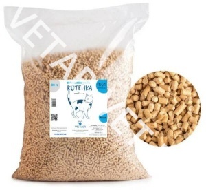 Наполнитель Котейка (Ветар) древесный 10 кг  Наполнитель Котейка (Ветар) древесный 10 кг