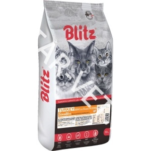 Блитц сенситив сух.корм д/взрослых кошек с индейкой.,10 кг (680184) Блитц сенситив сух.корм д/взрослых кошек с индейкой.,10 кг (680184)