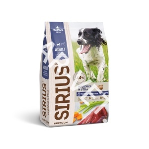 Сириус корм д/собак ср.пород Индейка и утка с овощами, 2 кг Сириус корм д/собак ср.пород Индейка и утка с овощами, 2 кг