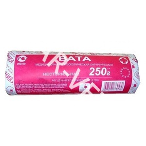 Вата хирургическая, 250г н/ст Вата хирургическая, 250г н/ст