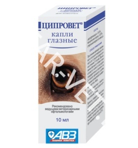 Глазные капли Ципровет, 10 мл Глазные капли Ципровет, 10 мл
