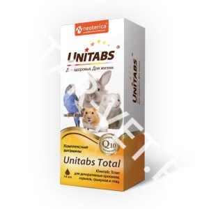 Юнитабс Тотал для кроликов, птиц и грызунов 10 мл Юнитабс Тотал для кроликов, птиц и грызунов 10 мл