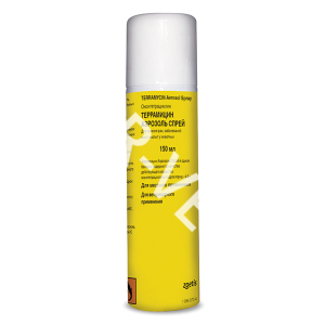 Террамицин-спрей, 150мл (по рецепту) Террамицин-спрей, 150мл (по рецепту)