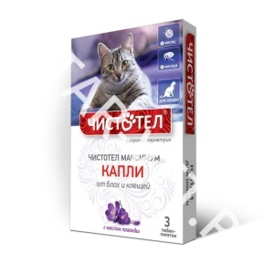 Капли от блох Чистотел-Максимум для кошек Капли от блох Чистотел-Максимум для кошек