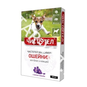 Ошейник Чистотел-Максимум для собак черный Ошейник Чистотел-Максимум для собак черный
