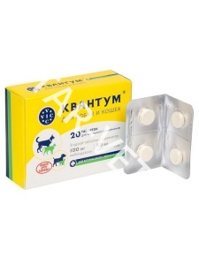 Квантум д/кошек и соб, 20 табл (по рецепту) Квантум д/кошек и соб, 20 табл (по рецепту)