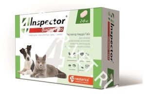 Инспектор Квадро Таблетки д/к и соб 2 - 8кг, 4 табл Инспектор Квадро Таблетки д/к и соб 2 - 8кг, 4 табл