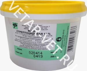 Стрептоцидовая мазь, 200 г Стрептоцидовая мазь, 200 г