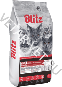 Блитц сенситив сух.корм д/взрослых кошек с говядиной.,10кг (681365) Блитц сенситив сух.корм д/взрослых кошек с говядиной.,10кг (681365)